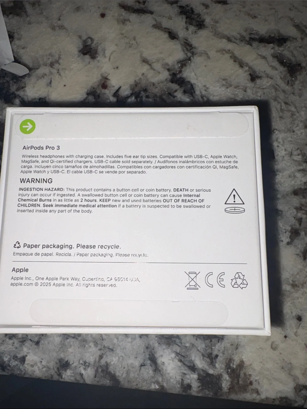 Apple White AirPods Pro Earbuds with Silicone Tips